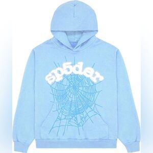 LIGHT BLUE SP5DER HOODIE